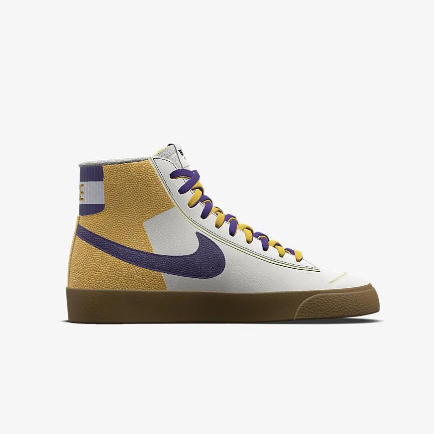 Giày Nike Blazer Mid '77 Unlocked By You Nam Trắng Vàng